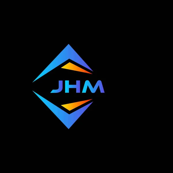 Σχεδιασμός Λογότυπου Αφηρημένης Τεχνολογίας Jhm Μαύρο Φόντο Έννοια Λογοτύπου Δημιουργικών — Διανυσματικό Αρχείο
