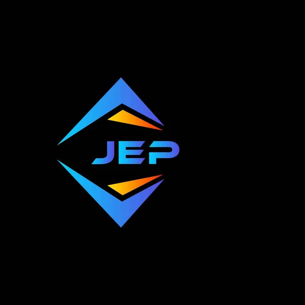 ブラックを基調としたJepアブストラクトテクノロジーロゴデザイン Jepクリエイティブイニシャルレターロゴコンセプト — ストックベクタ
