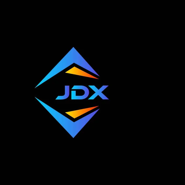 Siyah Arka Planda Jdx Soyut Teknoloji Logosu Tasarımı Jdx Yaratıcı — Stok Vektör