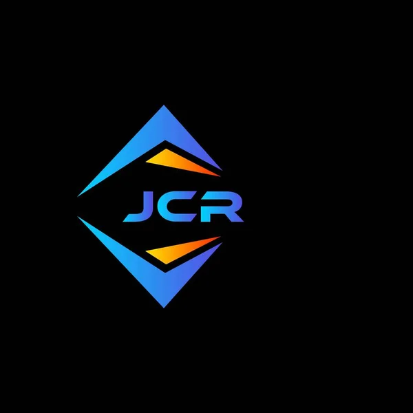 Projekt Abstrakcyjnego Logo Technologii Jcr Czarnym Tle Inicjały Twórcze Jcr — Wektor stockowy