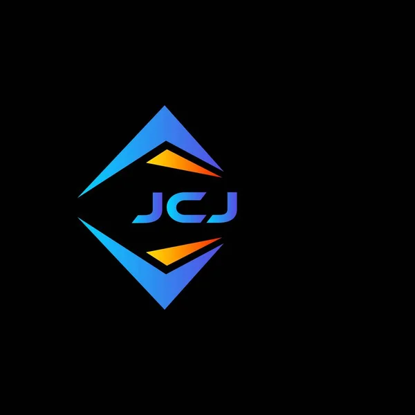 Jcj Abstrakcyjny Projekt Logo Technologii Czarnym Tle Jcj Twórcze Inicjały — Wektor stockowy