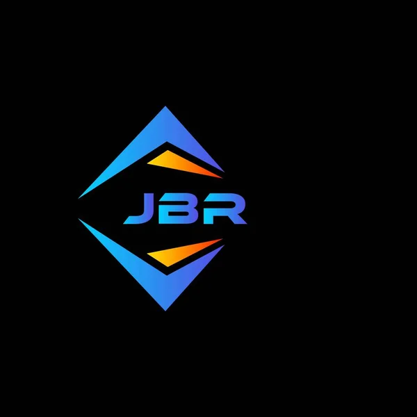 Σχεδιασμός Λογότυπου Αφηρημένης Τεχνολογίας Jbr Μαύρο Φόντο Έννοια Λογοτύπου Δημιουργικών — Διανυσματικό Αρχείο