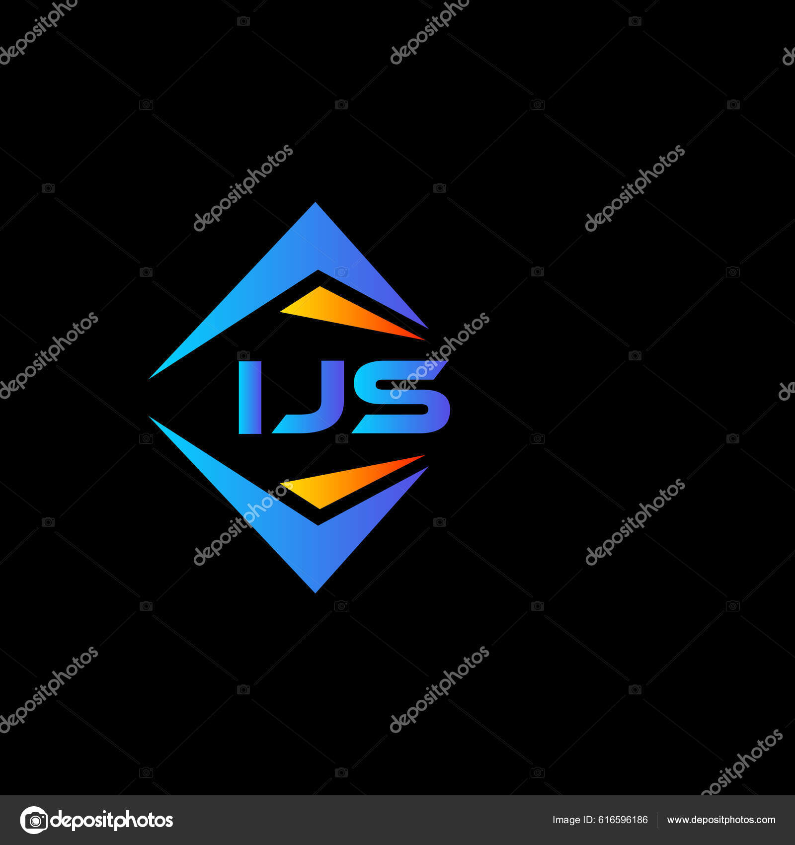 Ijs Abstract Technology Logo Design White Background Ijs Creative Initials  Stock Vector by ©ourimagework@gmail.com 616596186, image size:1600x1700
