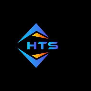 HTS soyut teknoloji logosu tasarımıdır. HTS yaratıcı harf logosu kavramı.