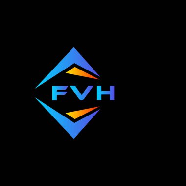 FVH soyut teknoloji logosu tasarımıdır. FVH yaratıcı harflerin baş harfleri logo kavramı.