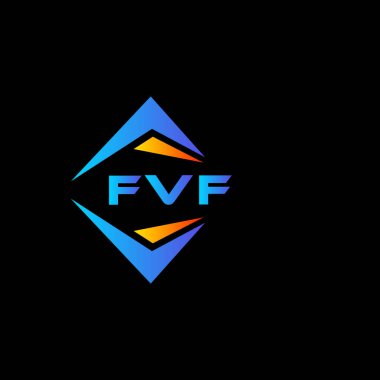 FVF soyut teknoloji logosu tasarımıdır. FVF yaratıcı harflerin baş harfleri logo kavramı.