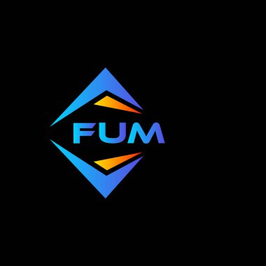 FUM soyut teknoloji logosu tasarımıdır. FUM yaratıcı harflerin baş harfleri logo kavramı.