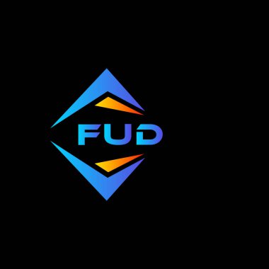 FUD soyut teknoloji logosu tasarımıdır. FUD yaratıcı harflerin baş harfleri logo kavramı.