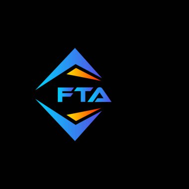 FTA soyut teknoloji logosu tasarımıdır. FTA yaratıcı harflerin baş harfleri logo kavramı.
