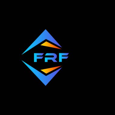 FRF soyut teknoloji logosu tasarımıdır. FRF yaratıcı harf logosu kavramı.