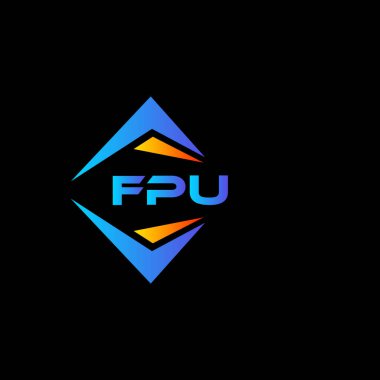 FPU soyut teknoloji logosu tasarımıdır. FPU yaratıcı harflerin baş harfleri logo kavramı.