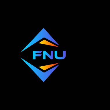 FNU soyut teknoloji logosu tasarımıdır. FNU yaratıcı harflerin baş harfleri logo kavramı.