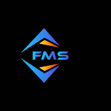 FMS soyut teknoloji logosu tasarımıdır. FMS yaratıcı harflerin baş harfleri logo kavramı.