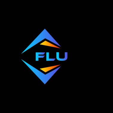 FLU soyut teknoloji logosu tasarımıdır. FLU yaratıcı harflerin baş harfleri logo kavramı.