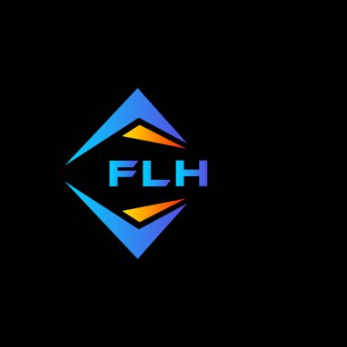 FLH soyut teknoloji logosu tasarımıdır. FLH yaratıcı harflerin baş harfleri logo kavramı.