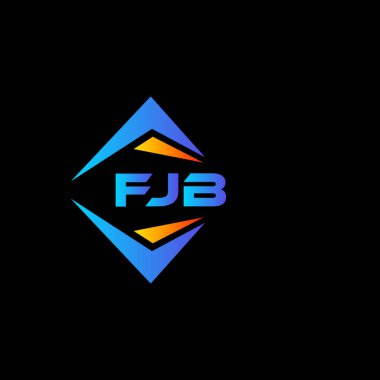 Beyaz arka planda FJB soyut teknoloji logosu tasarımı. FJB yaratıcı harflerin baş harfleri logo kavramı.