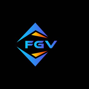 Beyaz arka planda FGV soyut teknoloji logosu tasarımı. FGV yaratıcı harflerin baş harfleri logo kavramı.