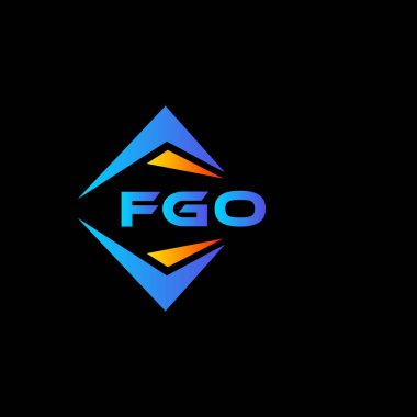 FGO, beyaz arka planda soyut teknoloji logosu tasarımı. FGO yaratıcı harflerin baş harfleri logo kavramı.