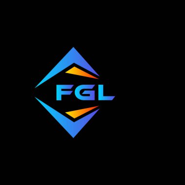 Beyaz arka planda FGL soyut teknoloji logosu tasarımı. FGL yaratıcı harflerin baş harfleri logo kavramı.