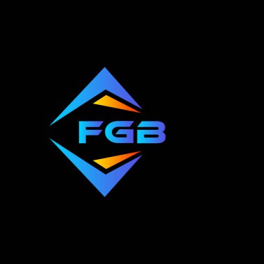 Beyaz arka planda FGB soyut teknoloji logosu tasarımı. FGB yaratıcı harf logosu kavramı.