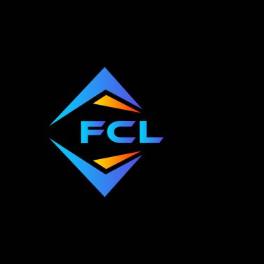 Beyaz arka planda FCL soyut teknoloji logosu tasarımı. FCL yaratıcı harflerin baş harfleri logo kavramı.