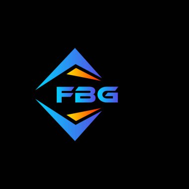 Beyaz arka planda FBG soyut teknoloji logosu tasarımı. FBG yaratıcı harflerin baş harfleri logo kavramı.