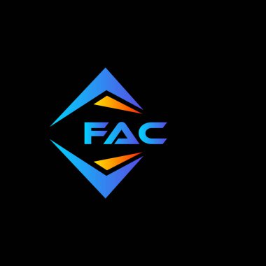 FAC, beyaz arka planda soyut teknoloji logosu tasarımı. FAC yaratıcı harflerin baş harfleri logo kavramı.
