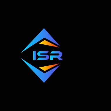 Beyaz arka planda ISR soyut teknoloji logosu tasarımı. ISR yaratıcı harflerin baş harfleri logo kavramı.