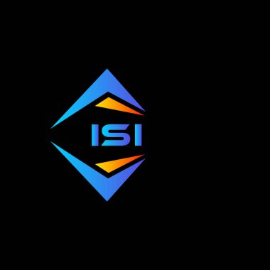Beyaz arka planda ISI soyut teknoloji logosu tasarımı. ISI yaratıcı harf logosu kavramı.