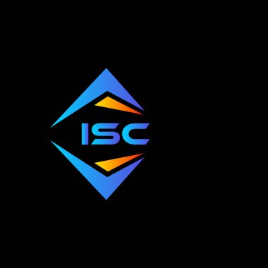 Beyaz arka planda ISC soyut teknoloji logosu tasarımı. ISC yaratıcı harflerin baş harfleri logo kavramı.