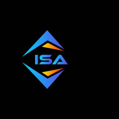Beyaz arka planda ISA soyut teknoloji logosu tasarımı. ISA yaratıcı harflerin baş harfleri logo kavramı.