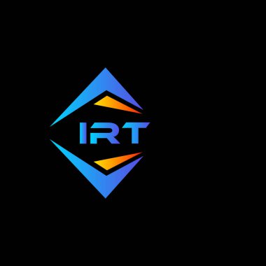 Beyaz arka planda UMT soyut teknoloji logosu tasarımı. IRT yaratıcı harflerin baş harfleri logo kavramı.