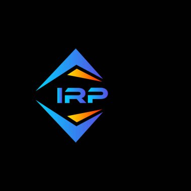 Beyaz arka planda IRP soyut teknoloji logosu tasarımı. IRP yaratıcı harflerin baş harfleri logo kavramı.