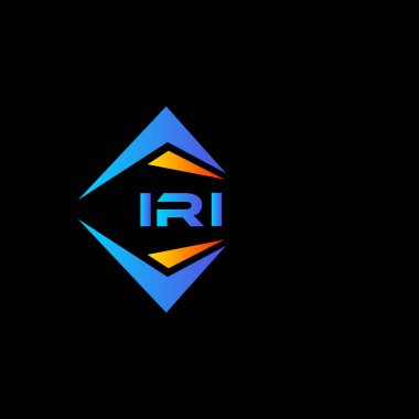 Beyaz arka planda IRI soyut teknoloji logosu tasarımı. IRI yaratıcı harf logosu kavramı.