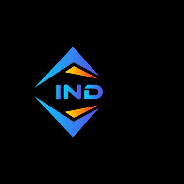 Beyaz arka planda Kind soyut teknoloji logo tasarımı. IND yaratıcı harfler harf logosu kavramı.