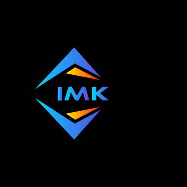 Beyaz arka planda IMK soyut teknoloji logosu tasarımı. IMK yaratıcı harflerin baş harfleri logo kavramı.