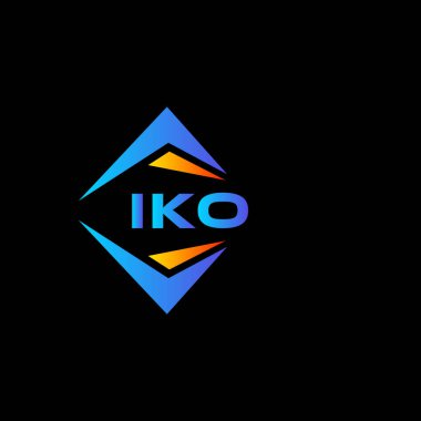 Beyaz arka planda IKO soyut teknoloji logosu tasarımı. IKO yaratıcı harflerin baş harfleri logo kavramı.