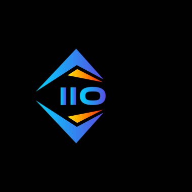Beyaz arka planda IIO soyut teknoloji logosu tasarımı. IIO yaratıcı harflerin baş harfleri logo kavramı.