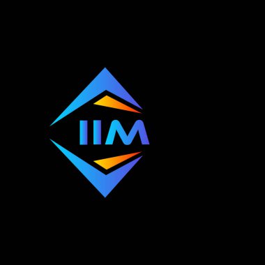 Beyaz arka planda IIM soyut teknoloji logo tasarımı. IIM yaratıcı harf logosu kavramı.