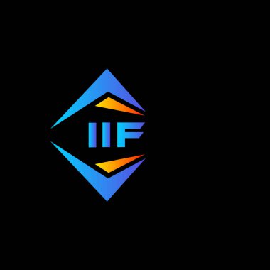 Beyaz arka planda IIF soyut teknoloji logo tasarımı. IIF yaratıcı harflerin baş harfleri logo kavramı.
