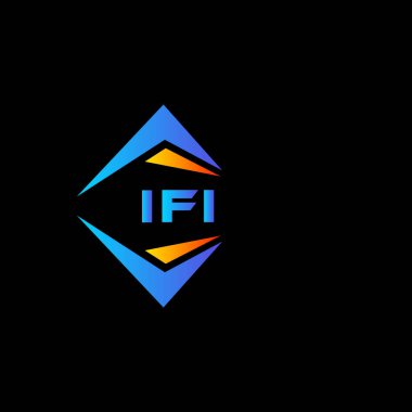 Beyaz arka planda IFI soyut teknoloji logosu tasarımı. IFI yaratıcı harflerin baş harfleri logo kavramı.