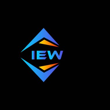 Beyaz arka planda IEW soyut teknoloji logosu tasarımı. IEW yaratıcı harflerin baş harfleri logo kavramı.