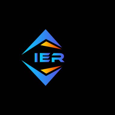 Beyaz arka planda IER soyut teknoloji logosu tasarımı. IER yaratıcı harflerin baş harfleri logo kavramı.