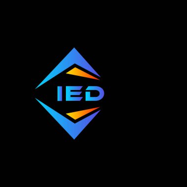 Beyaz arka planda IED teknolojisi logo tasarımı. IED yaratıcı harflerin baş harfleri logo kavramı.