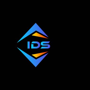 IDS, beyaz arka planda soyut teknoloji logosu tasarımı. IDS yaratıcı harfler harf logosu kavramı.
