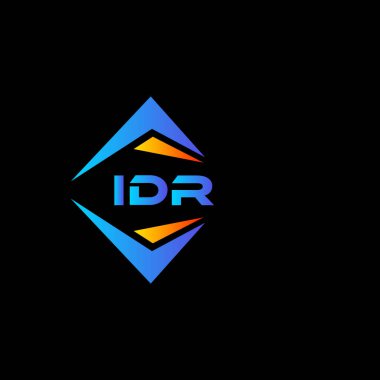 Beyaz arka planda IDR soyut teknoloji logosu tasarımı. IDR yaratıcı harf logosu kavramı.