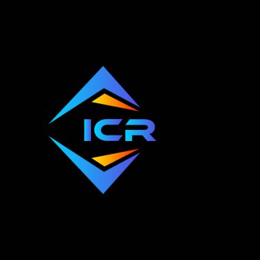 Beyaz arka planda ICR soyut teknoloji logosu tasarımı. ICR yaratıcı harf logosu kavramı.