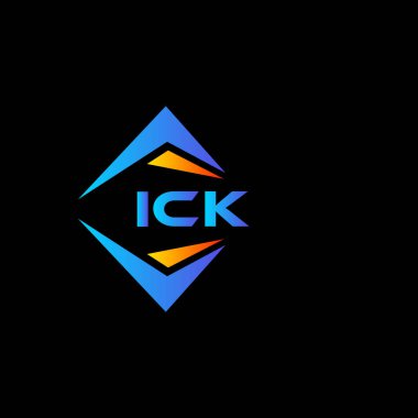 ICK soyut teknoloji logo tasarımı beyaz arka planda. ICK yaratıcı harflerin baş harfleri logo kavramı.