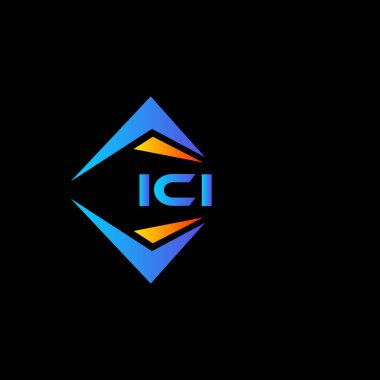 Beyaz arka planda ICI soyut teknoloji logosu tasarımı. ICI yaratıcı harf logosu kavramı.