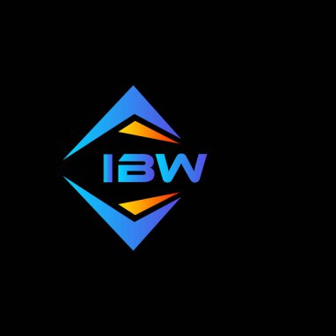 Beyaz arka planda IBW soyut teknoloji logosu tasarımı. IBW yaratıcı harflerin baş harfleri logo kavramı.